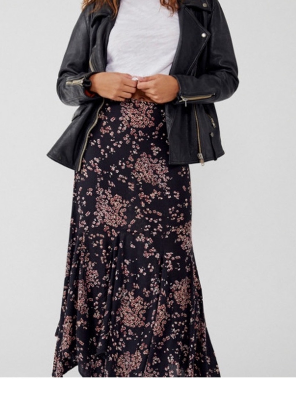 FREE PEOPLE GLAMOUR MAXI IN BLACK COMBO